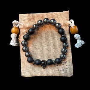 Handmade new skull bracelet 10mm